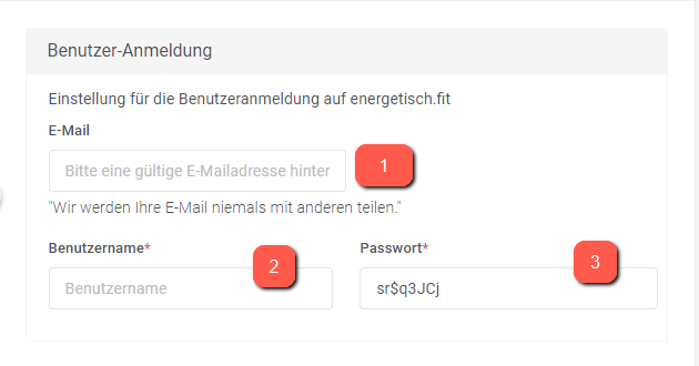 Own illustration - User login