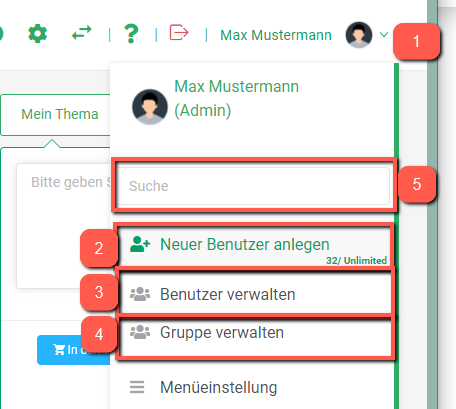Own illustration - Create user